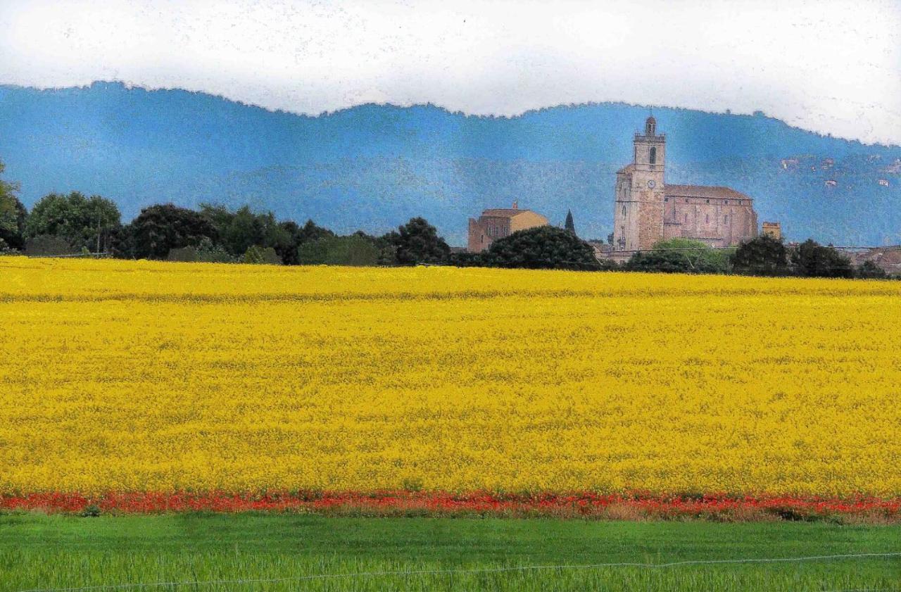 Hotel Mas Rauric Llagostera Esterno foto